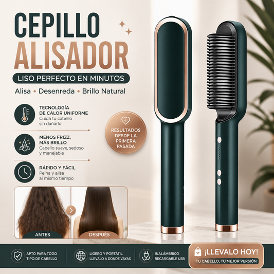 Cepillo Alisador Rizador Multifuncional